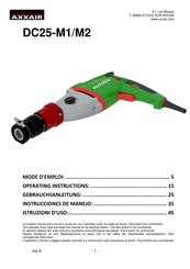 Metabo AXXAIR DC25-M2 Operating Instructions Manual