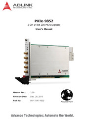 ADLINK Technology PXIe-9852 User Manual