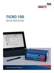 Omicron Lab TICRO 100 Quick Start Manual