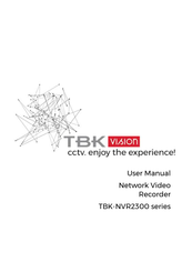 TBK vision TBK-NVR2300 Series User Manual
