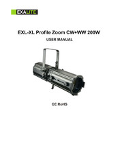 EXALite EXL-XL Profile Zoom CW+WW 200W User Manual