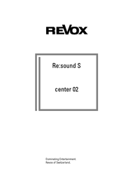 Revox Re:sound S center 02 Manual