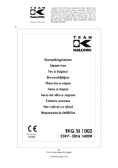 Team Kalorik TKG SI 1002 Manual