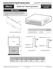 Dacor Modernist DWR30M977WIP Planning Manual