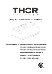 Thor Kitchen HRH4809-BS Installation Manual And User's Manual