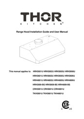Thor Kitchen HRH3609-BS Installation Manual And User's Manual