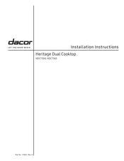 Dacor Heritage Series Installation Instructions Manual