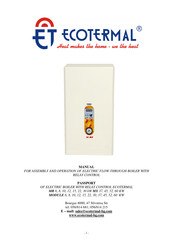 Ecotermal 10 MR Manual