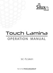 Silux Home Touch Lamina SC-TLSA01 Operation Manual