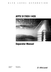Alfa Laval AFPX 517XGV-14CG Manual