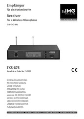 IMG STAGELINE TXS-875 Instruction Manual