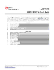 Texas Instruments NA210-214EVM User Manual