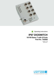 LUTZE IP67 DIOSWITCH Operating Instructions Manual