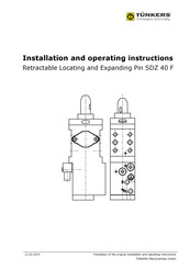 TÜNKERS SDZ 40 F Installation And Operation Instructions Manual