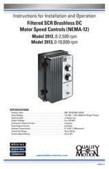 Bodine ABL-3913E Instructions For Installation And Operation Manual