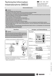Becker SWS52 Manual