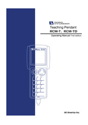 IAI RCM-TD Operating Manual