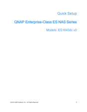 QNAP ES NAS Series Quick Setup Manual