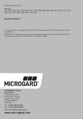 Microgard 801-G02 Instructions For Use Manual