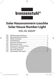 brennenstuhl SOL HL 08007 Operating Instructions Manual