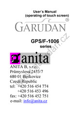 Anita GARUDAN GPS/F-1006 Series User Manual
