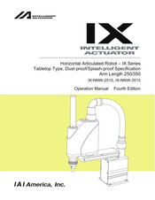 IAI Intelligent Actuator IX-NNW-2515 Operation Manual