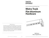 Smith & Noble Metro Track Flat Aluminum Hardware Installation Instructions Manual