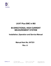 DynAmp LKAT Plus Installation, Operation And Service Manual