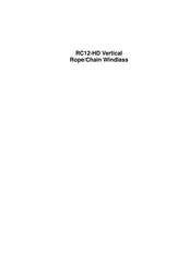 Vetus-Maxwell RC12-HD Manual