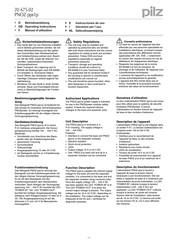 Pilz PNOZ pps1p Operating Instructions Manual