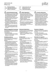 Pilz PNOZ p1p Operating Instructions Manual
