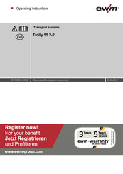EWM Trolly 55.2-2 Operating Instructions Manual