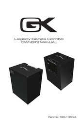Gallien-Krueger Legacy Series Owner's Manual
