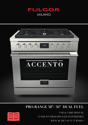 FULGOR ACCENTO Series Use & Care Manual