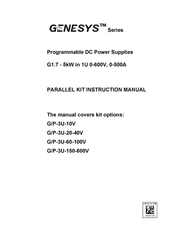 TDK-Lambda G/P-3U-20-40V Instruction Manual