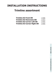 Thermocet Trimline 83 Corner Left DB Installation Instructions Manual