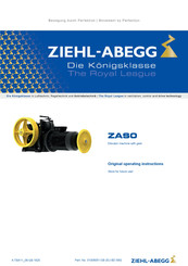 ZIEHL-ABEGG ZAS1 Operating	 Instruction