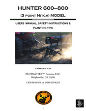 Plotmaster Hunter 800 User Manual