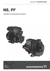 Grundfos NS Series Installation And Operating Instructions Manual