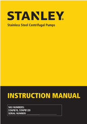 Stanley STAPB70 Instruction Manual
