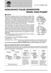 Oval PG30 Instructions Manual