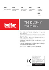 baltur TBG 80 LX PN V Manual User Instructions