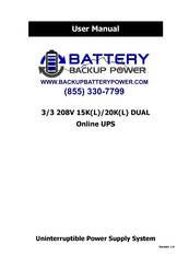 Battery Backup Power 15K DUAL Manual