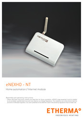 Etherma eNEXHO - NT Assembly And Operating Instructions Manual