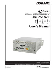 Dukane Auto-Plus MPC iQ Series User Manual