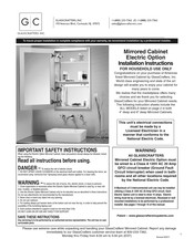 GlassCrafters GC1630 Installation Instructions Manual