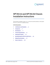 Spirent communications SPT-N11U Installation Instructions Manual