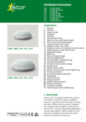 ektor 1814 Installation Instructions Manual