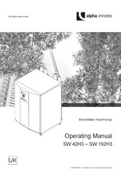 alpha innotec SW 82H3 Operating Manual