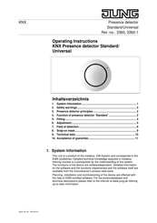 Jung 3360 Operating Instructions Manual